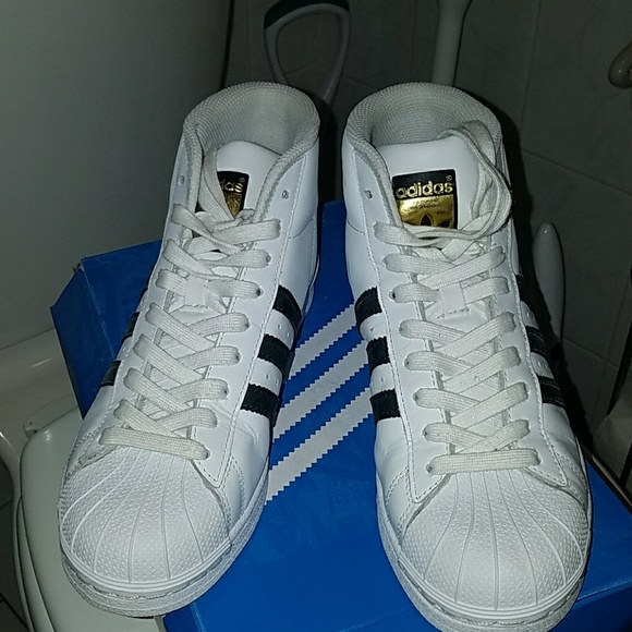 adidas Shoes | Superstar High Tops | Poshmark Adidas Superstar High Tops